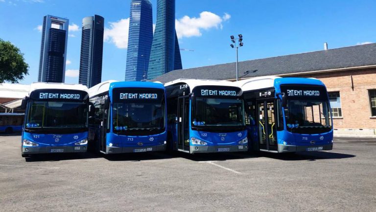 Nueva flota de autobuses eléctricos en madrid